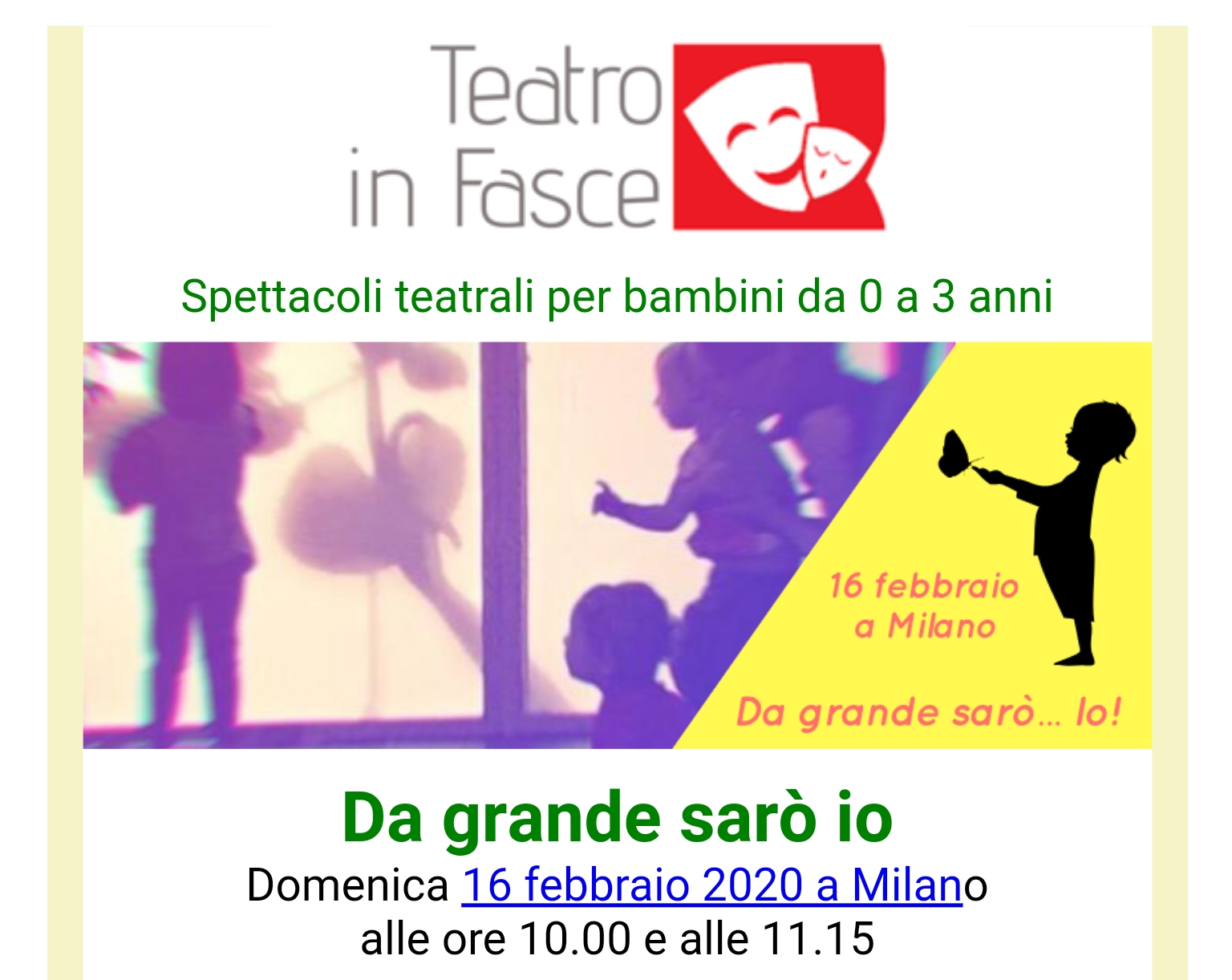 TEATRO IN FASCE MILANO